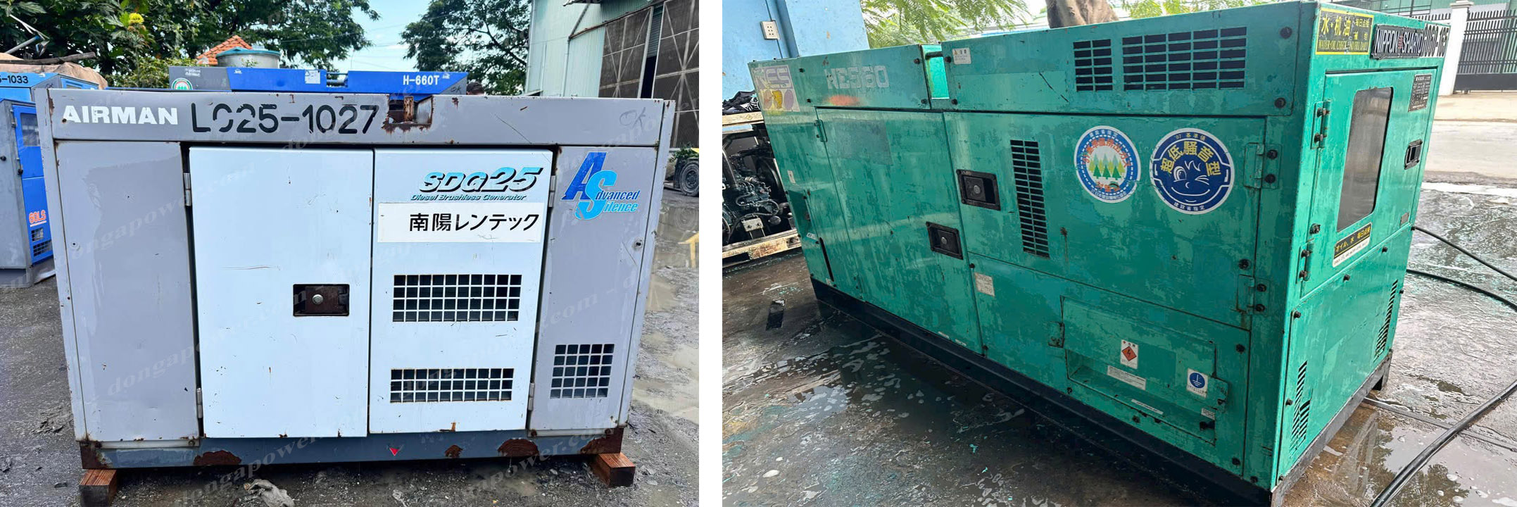 máy phát điện cũ denyo 25kva