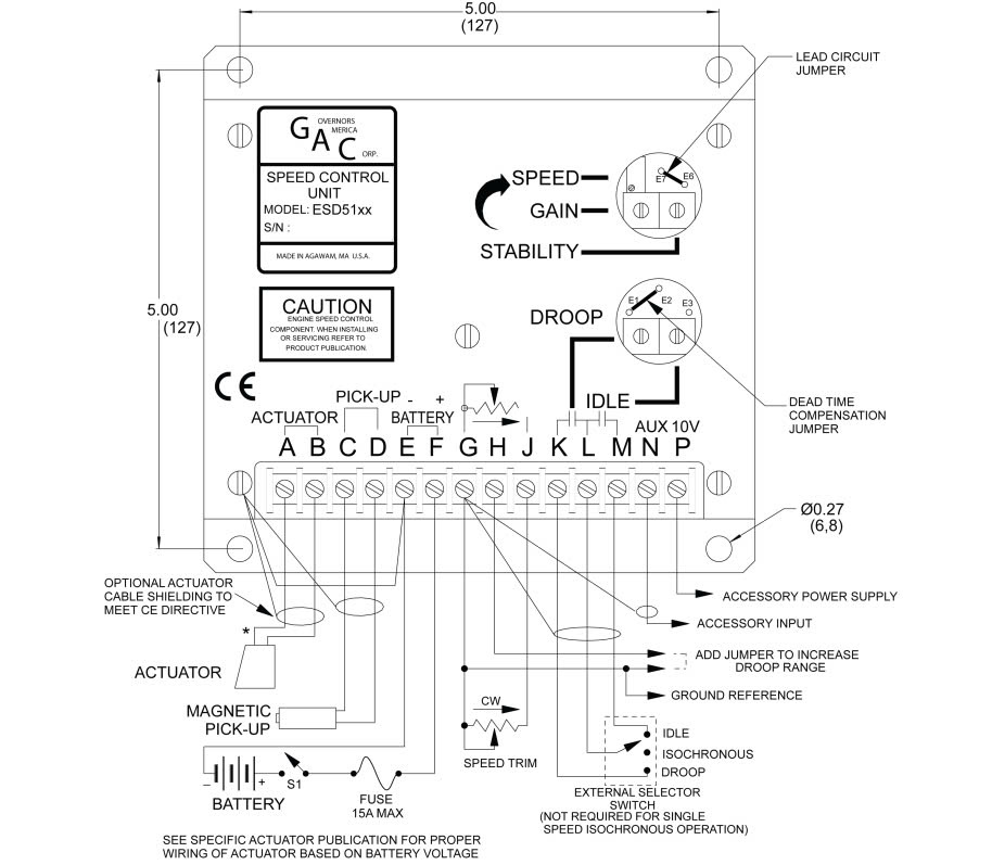 đấu dây esd5111 gac