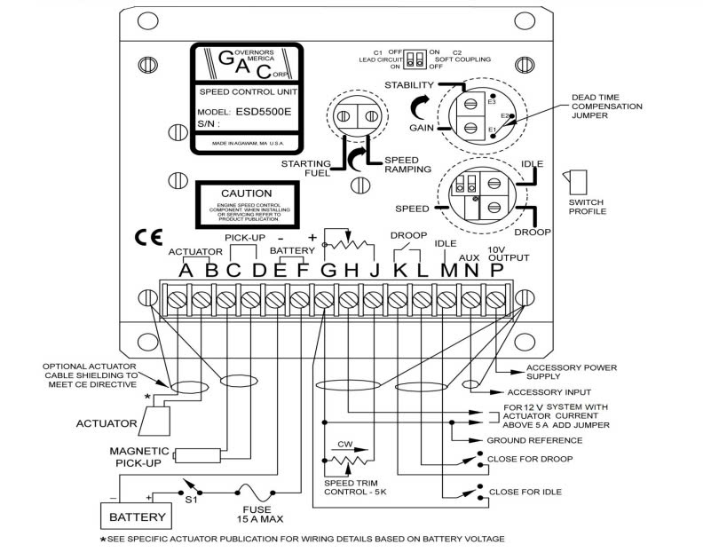 HƯỚNG DẪN ĐẤU DÂY BỘ ĐIỀU TỐC ESD5500E